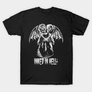 Two-headed demon monster T-Shirt